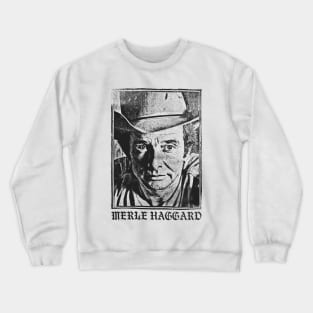 Merle Haggard // Faded Vintage Look Crewneck Sweatshirt